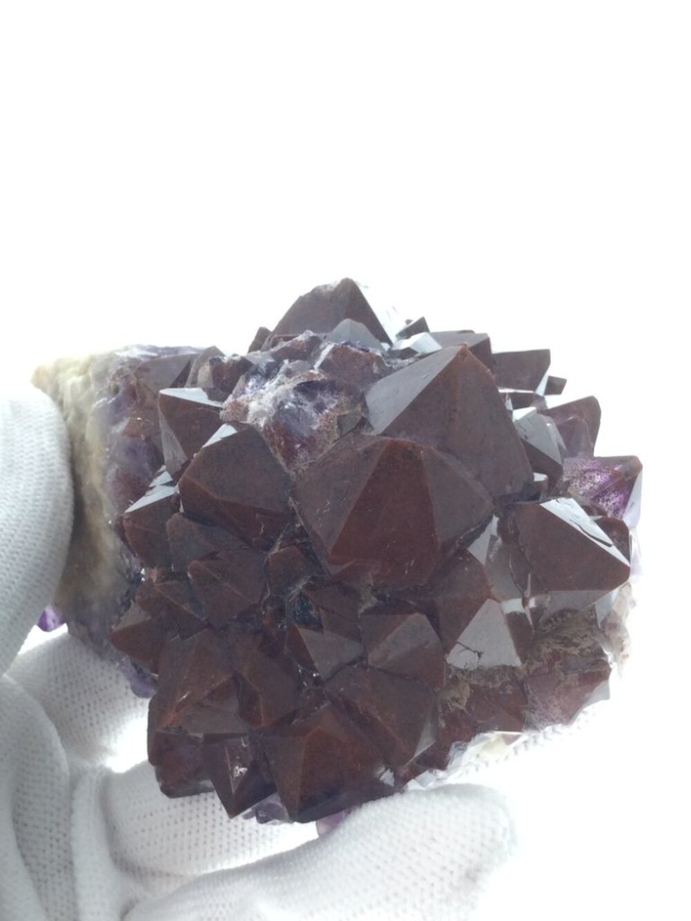 Canadian Hematite Capped Amethyst Mineral Specimen